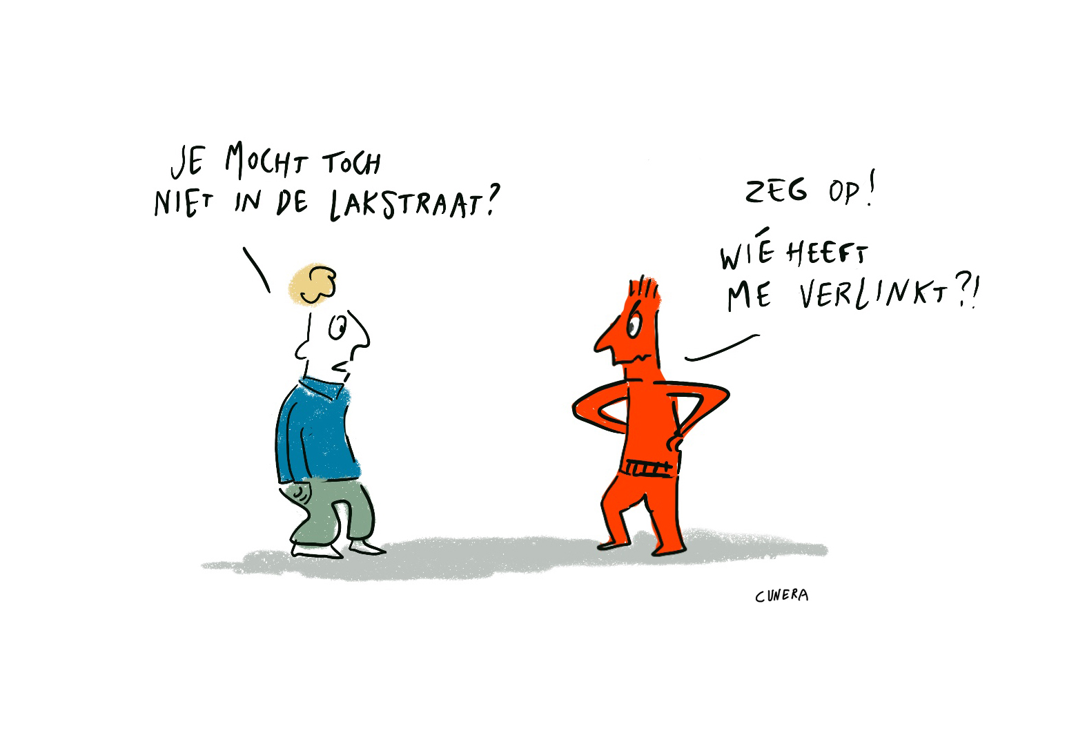 Cartoon: de lakstraat bij VDL